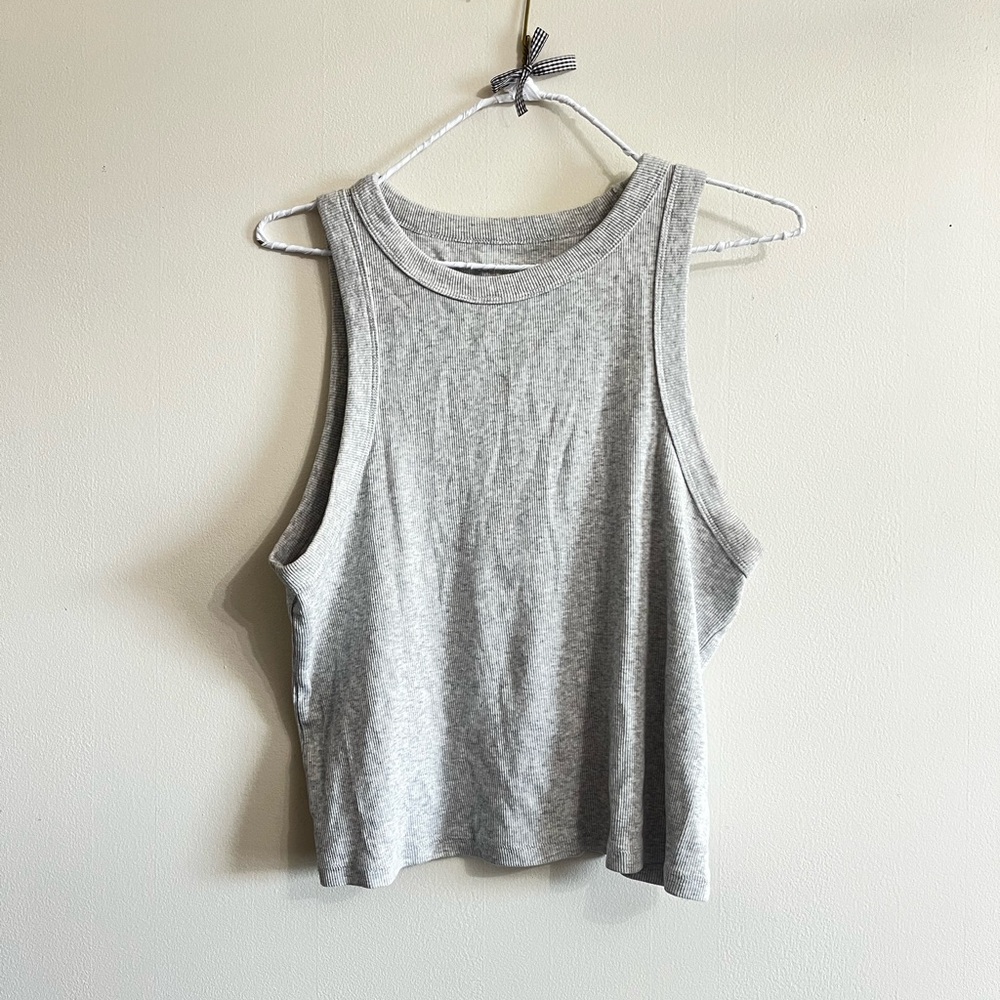 Gray Sleeveless Women's Top